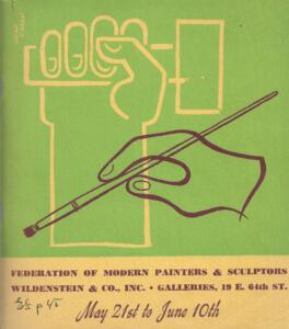 Brochure cover for 1942 Wildenstein & Co, Inc Galleries