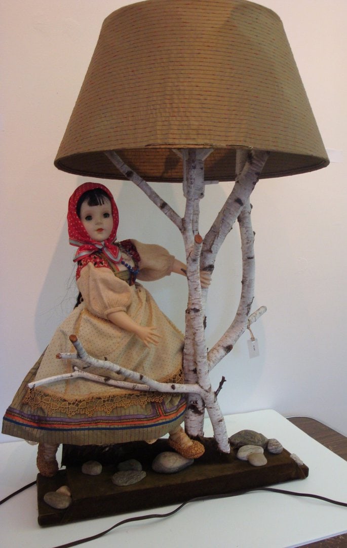 Russian Peasant Doll Lamp