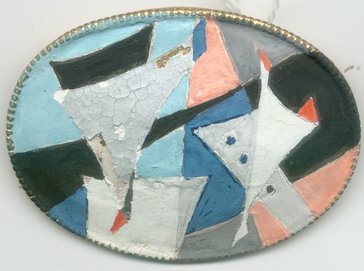 Hand-painted brooch