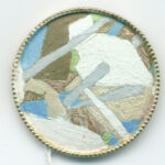 Hand-painted brooch