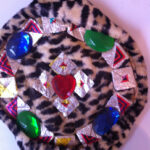 Colorful pillbox hat