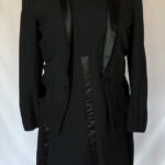 fancy black tuxedo suit with jacket and jumper