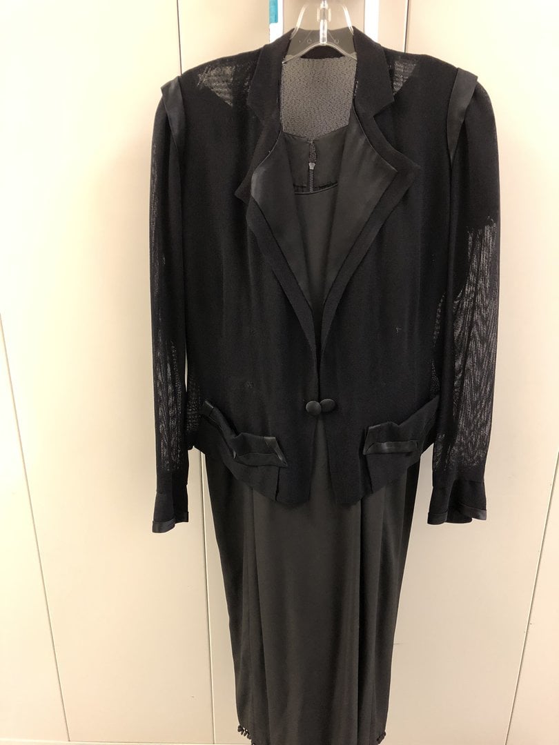 Black tuxedo suit with jacket and jumper