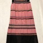 Pinkish and black-striped muumuu