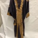 Dark robe with gold trim